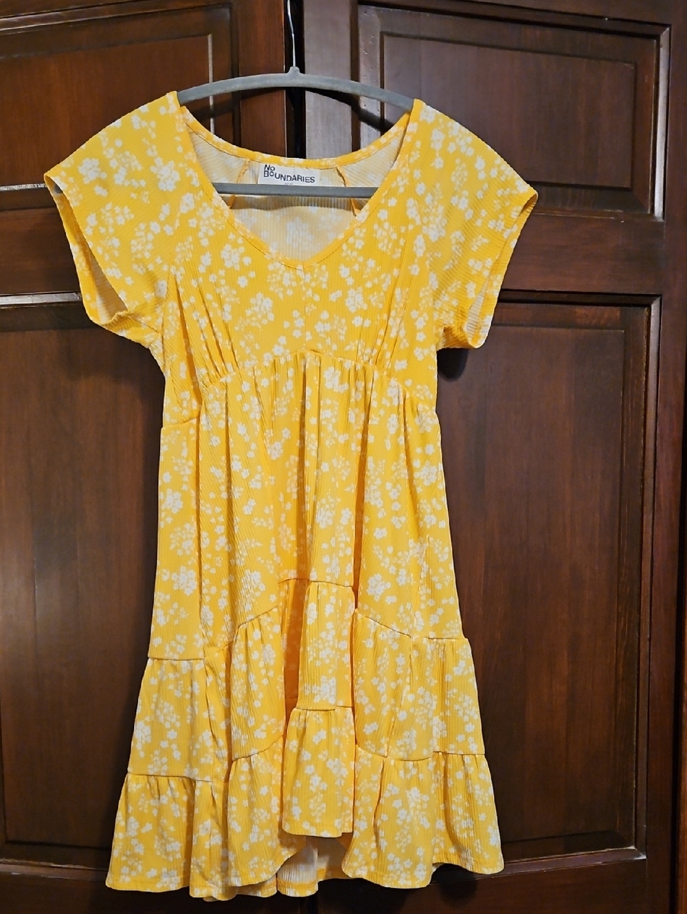 Yellow Dress With White Flowers